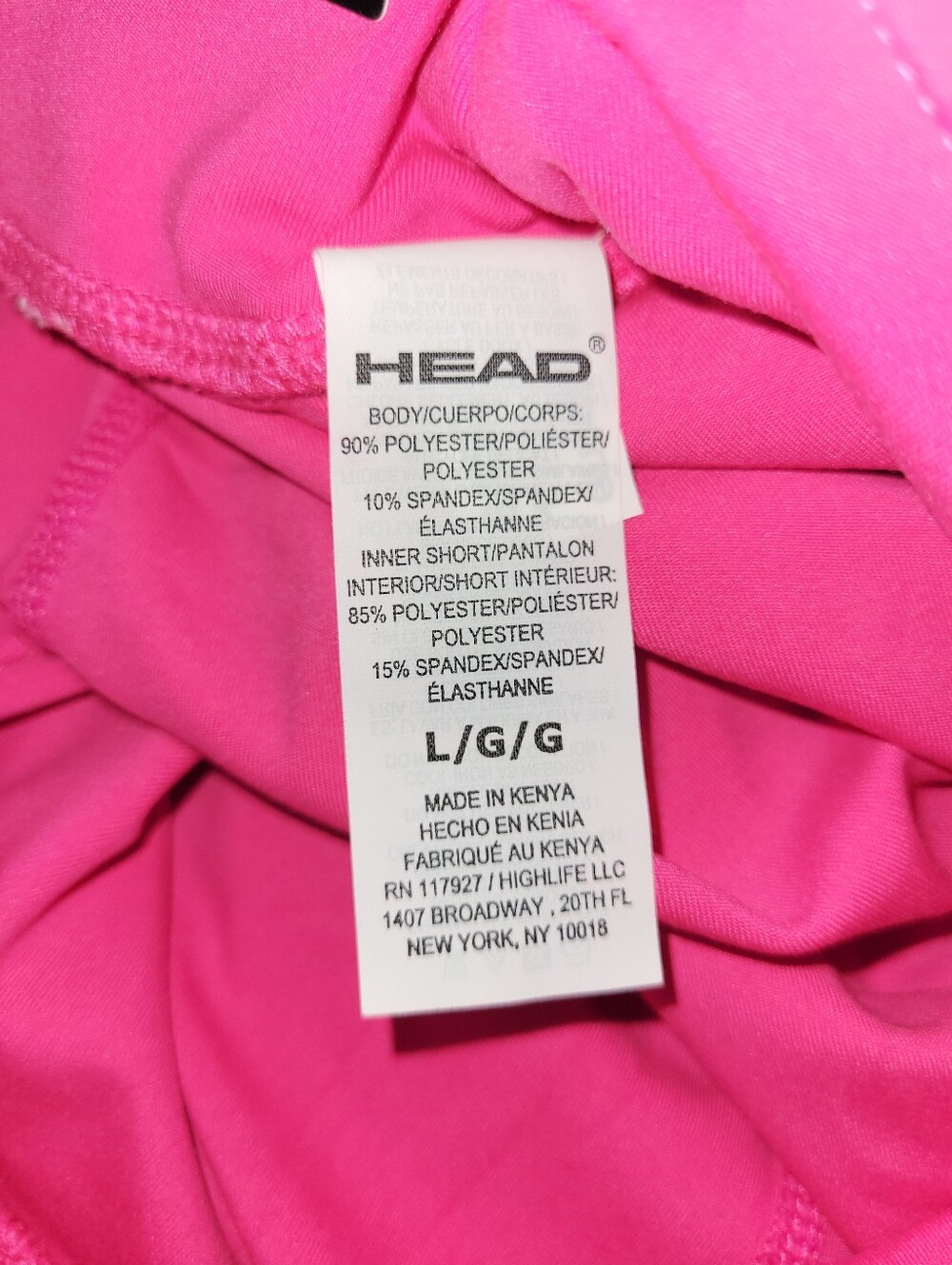 HEAD Womens Large Pink Skorts Pockets Tennis Pickleball Golf Built-in Shorts - Picture 9 of 12